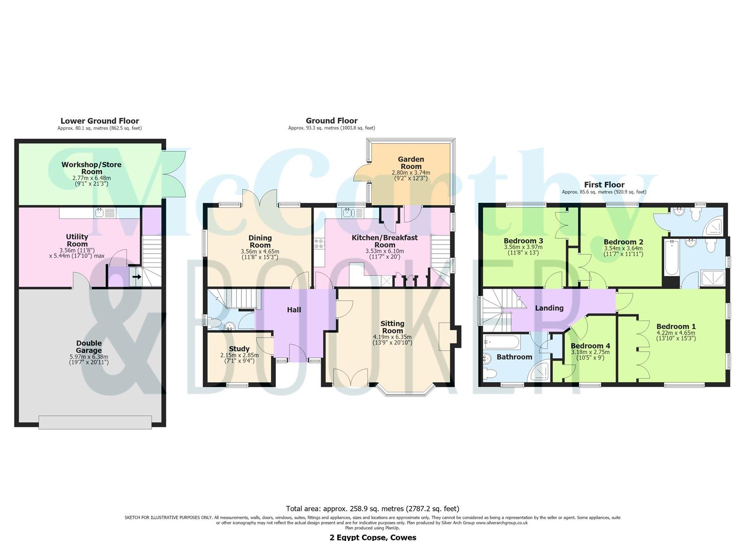 SUBSTANTIAL HOME WITHIN GATED COMPLEX - Egypt Copse, Cowes floorplan